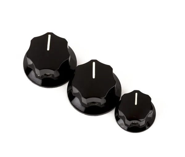 Fender Jazz Bass Knob Set — Jazz Bass Knobs (3) · Manopole e controlli · R&D Sound Lugano