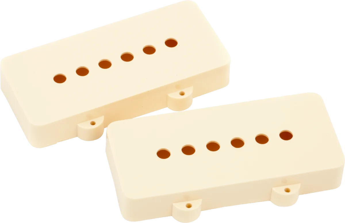 Fender Jazzmaster Pickup Cover Set — Pickup Covers, Jazzmaster Aged White (2) · Pickup e preamp · R&D Sound Lugano