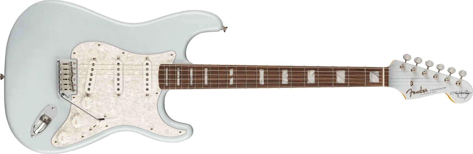 Fender Kenny Wayne Shepherd Stratocaster — Rosewood, Transparent Faded Sonic Blue · Chitarre elettriche · R&D Sound Lugano