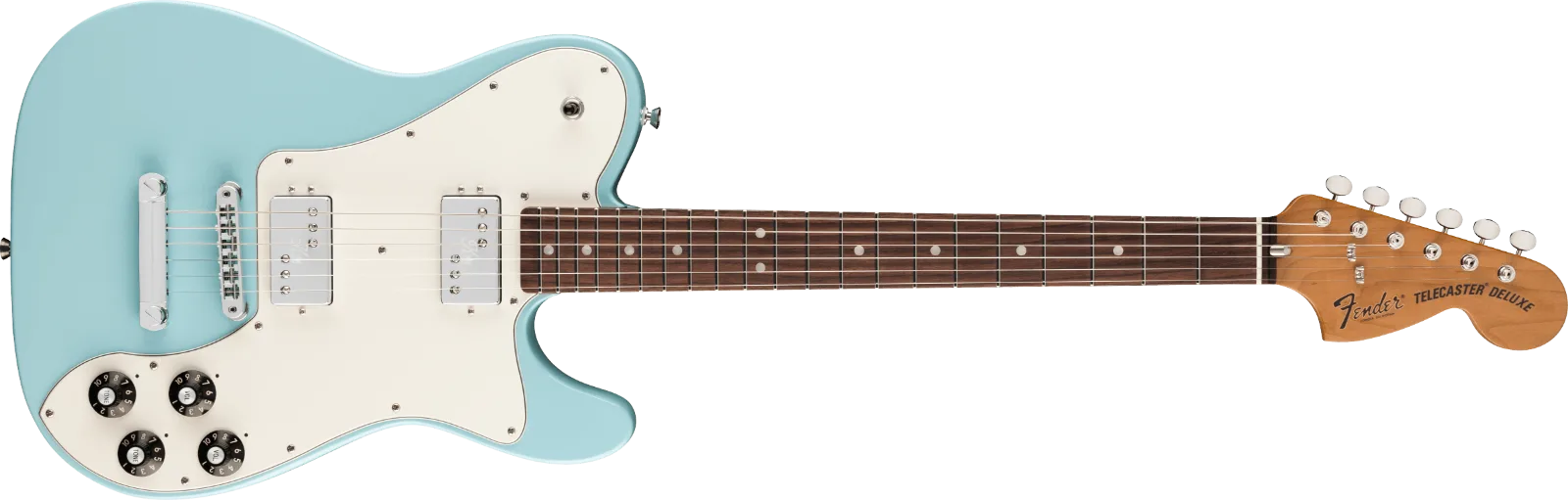 Fender Kingfish Delta Day Telecaster Deluxe — Rosewood Fingerboard, Daphne Blue · Chitarre elettriche · R&D Sound Lugano