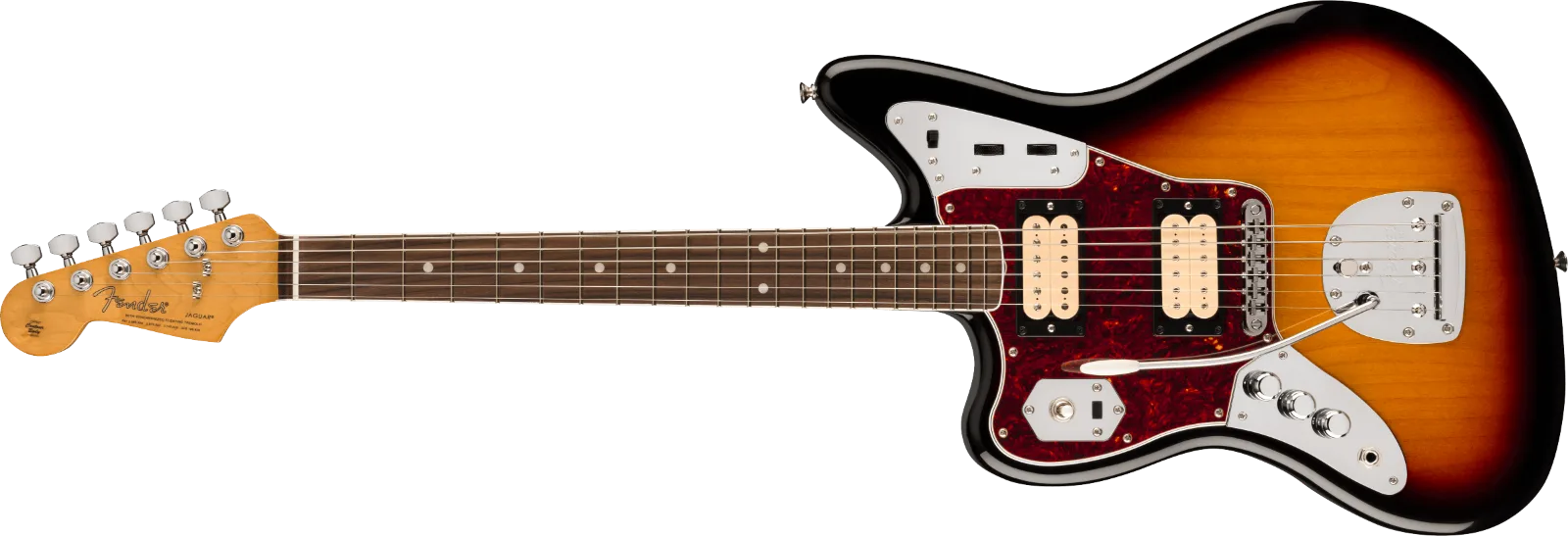Fender Kurt Cobain Jaguar Left-Hand — ed, Rosewood Fingerboard, 3-Color Sunburst · Chitarre elettriche · R&D Sound Lugano