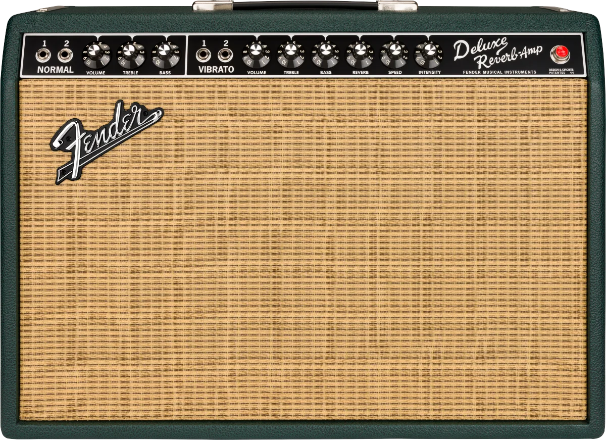 Fender Limited Edition '65 Deluxe Reverb, British Racing Green — 230V EUR · Amplificatori per chitarra · R&D Sound Lugano