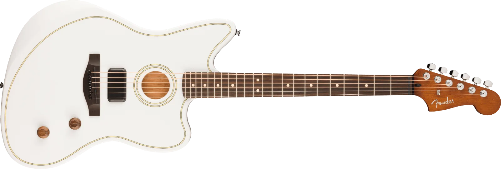 Fender Limited Edition Acoustasonic Standard Jazzmaster, Arctic Gold · Chitarre acustiche · R&D Sound Lugano