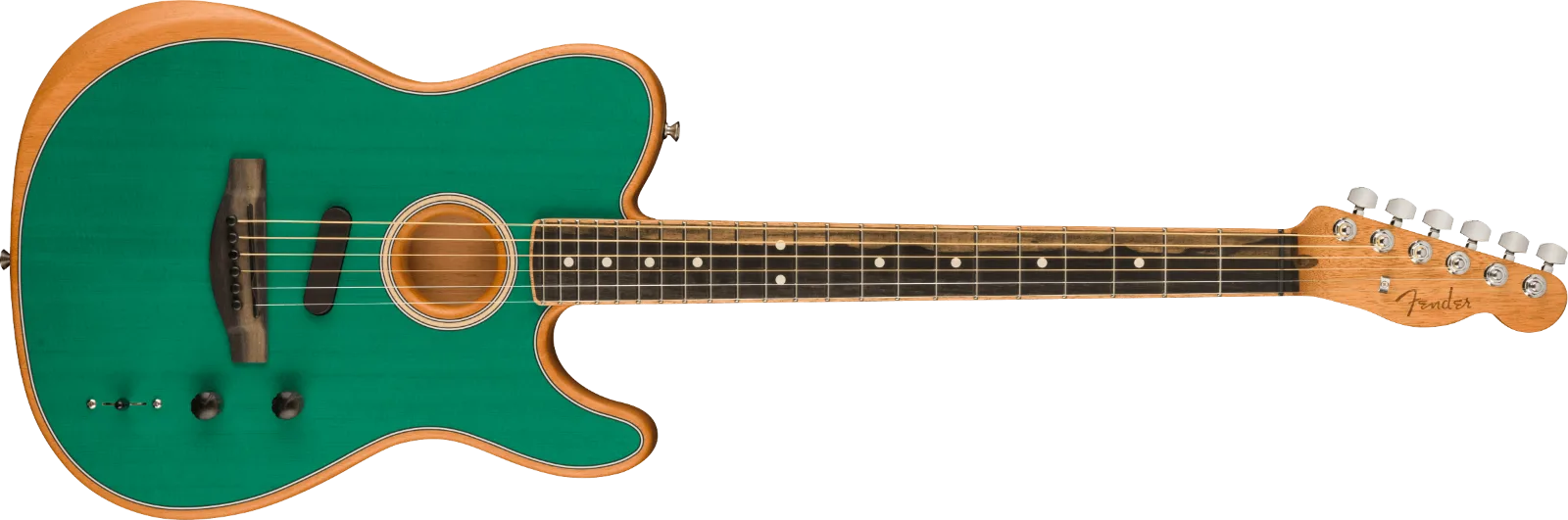 Fender Limited Edition American Acoustasonic Telecaster, Channel-Bound Neck, Aqua Teal — DE American Acoustasonic Telecaster, Channel-Bound Neck, Ebony Fingerboard, Aqua Teal · Chitarre acustiche · R&D Sound Lugano