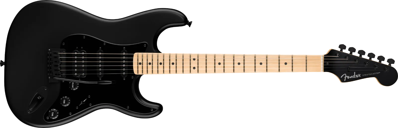 Fender Limited Edition Standard Series Stratocaster HSS, Maple Fingerboard, Matching Headcap, Satin Black · Chitarre elettriche · R&D Sound Lugano
