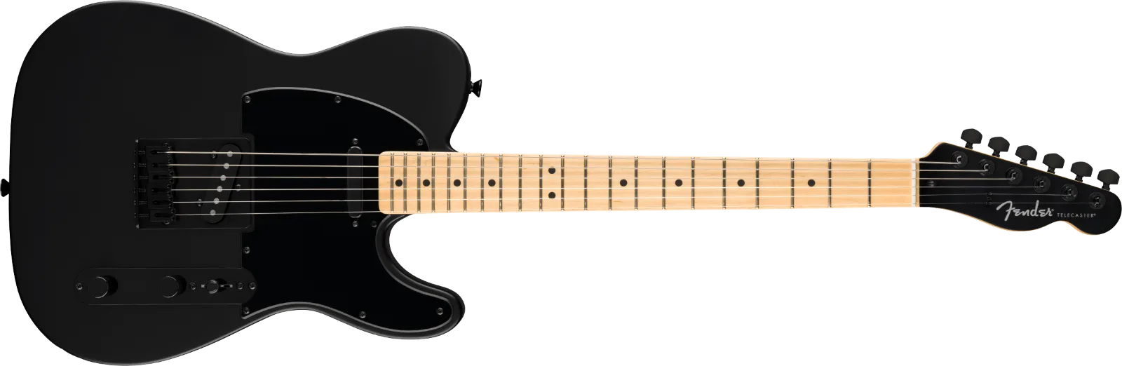 Fender Limited Edition Standard Series Telecaster, Maple Fingerboard, Matching Headcap, Satin Black · Chitarre elettriche · R&D Sound Lugano