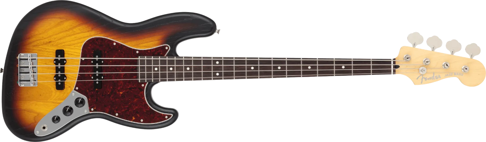 Fender Made in Japan Limited Jazz Bass, Raw Ash — Rosewood Fingerboard, 3 Color Sunburst · Bassi elettrici · R&D Sound Lugano