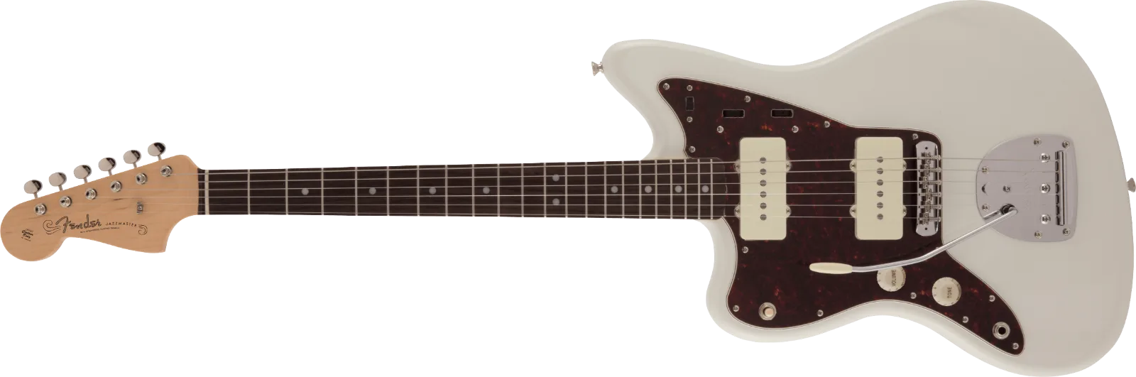 Fender Made in Japan Traditional '60s Left-Handed Jazzmaster — Made in Japan Traditional 60s Jazzmaster, Left-Handed, Rosewood Fingerboard, Olympic White · Chitarre elettriche · R&D Sound Lugano