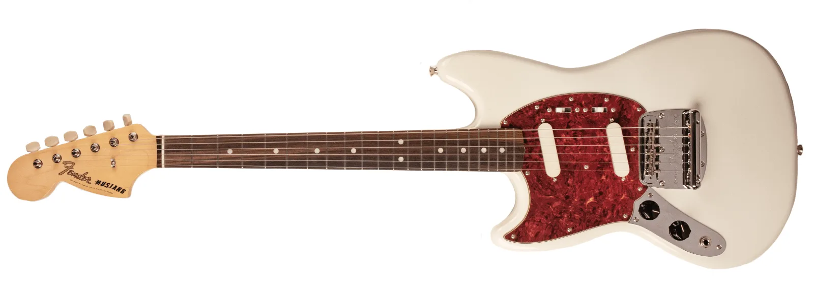Fender Made in Japan Traditional '60s Mustang Limited Run Left Handed — Made in Japan Traditional '60s Mustang Limited Run Left Hand, Rosewood Fingerboard, Olympic White · Chitarre elettriche · R&D Sound Lugano