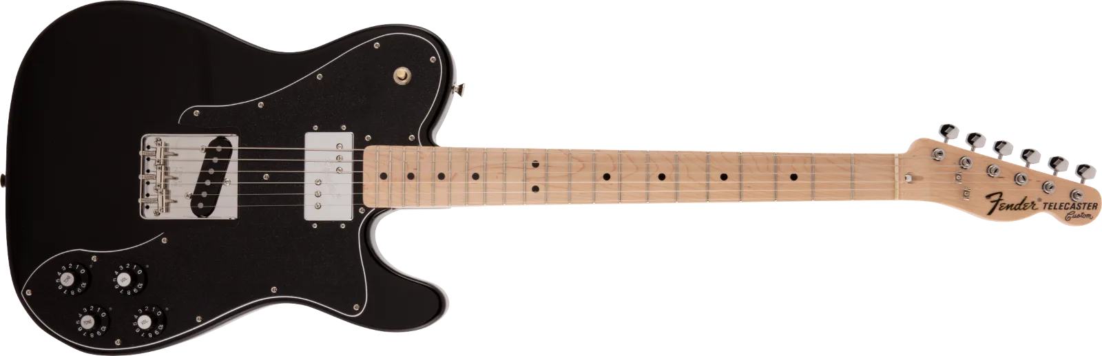 Fender Made in Japan Traditional '70s Telecaster Custom — Made in Japan Traditional 70s Telecaster Custom, Maple Fingerboard, Black · Chitarre elettriche · R&D Sound Lugano