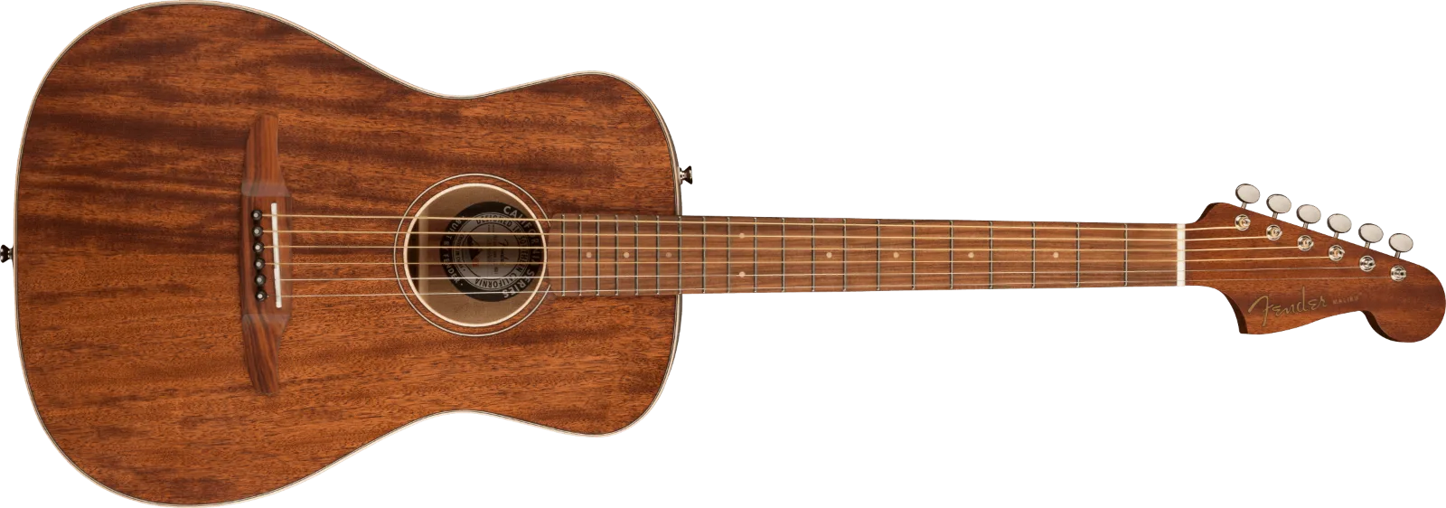 Fender Malibu Special Mahogany — Malibu Special with Bag, All Mahogany, Pau Ferro Fingerboard, Natural · Chitarre acustiche · R&D Sound Lugano