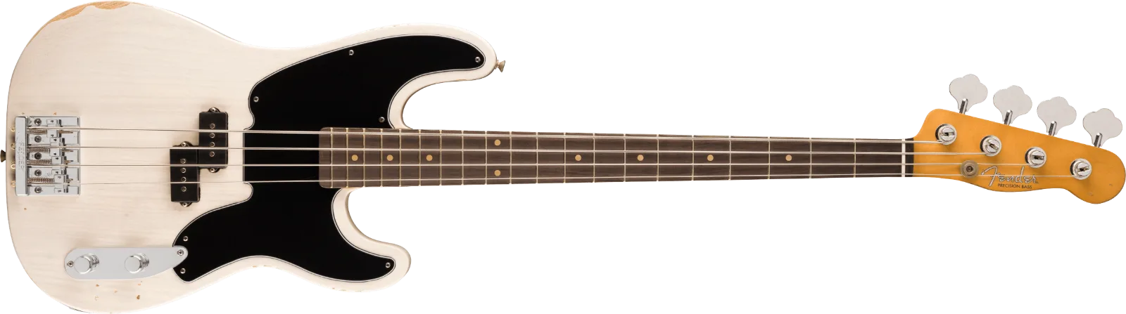 Fender Mike Dirnt Road Worn Precision Bass — Rosewood Fingerboard, White Blonde · Bassi elettrici · R&D Sound Lugano