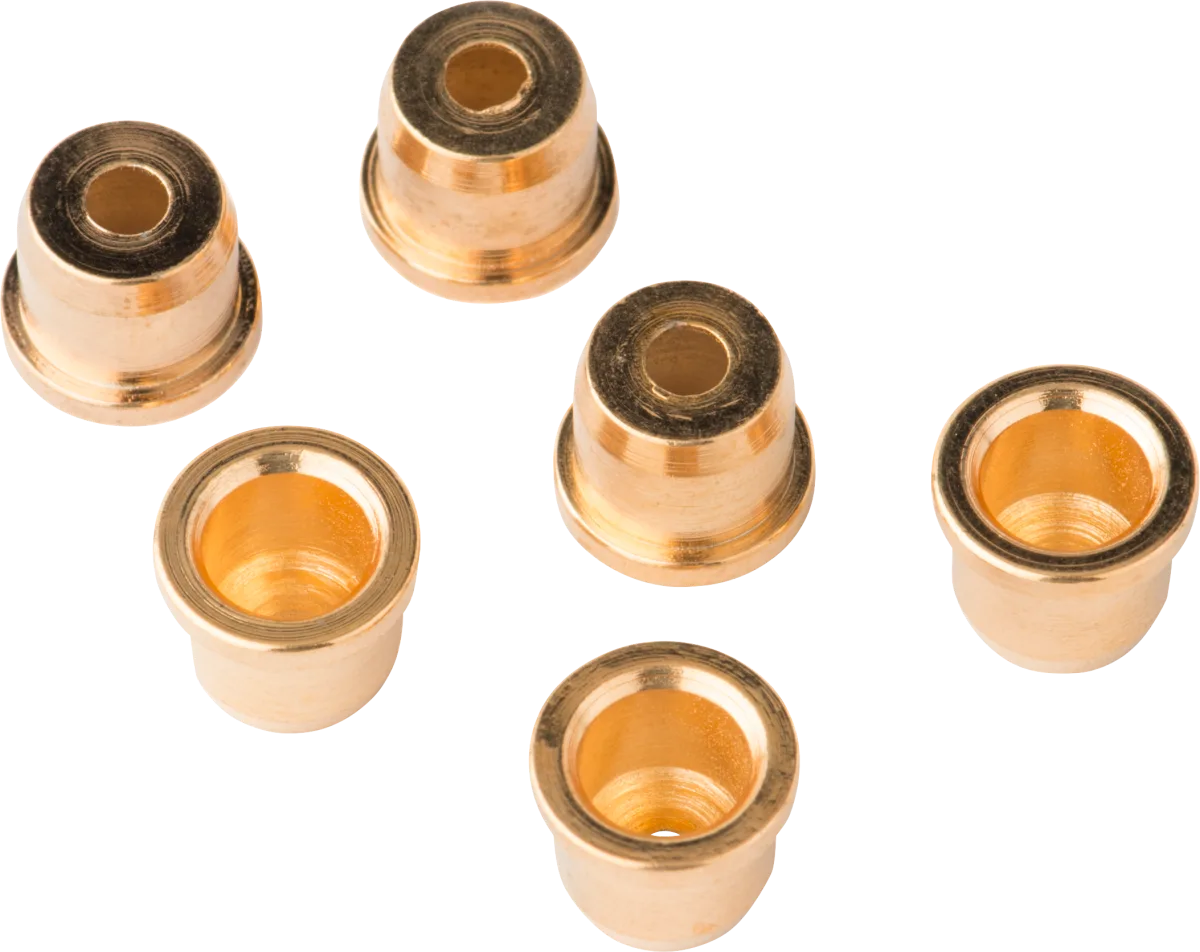 Fender Modern Style Telecaster String Ferrules — American Series Telecaster Strings-Thru-Body String Ferrules (6) (Gold) · Altri ricambi · R&D Sound Lugano