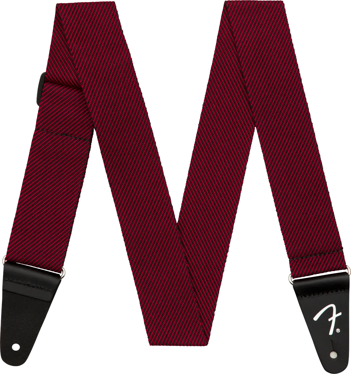 Fender Modern Tweed Straps — Modern Tweed Strap, Black/Red 2" · Tracolle e cinghie · R&D Sound Lugano