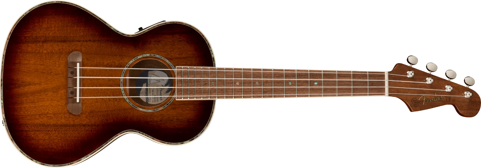 Fender Montecito Tenor Ukulele — Walnut Fingerboard, Shaded Edge Burst · Chitarre elettriche · R&D Sound Lugano