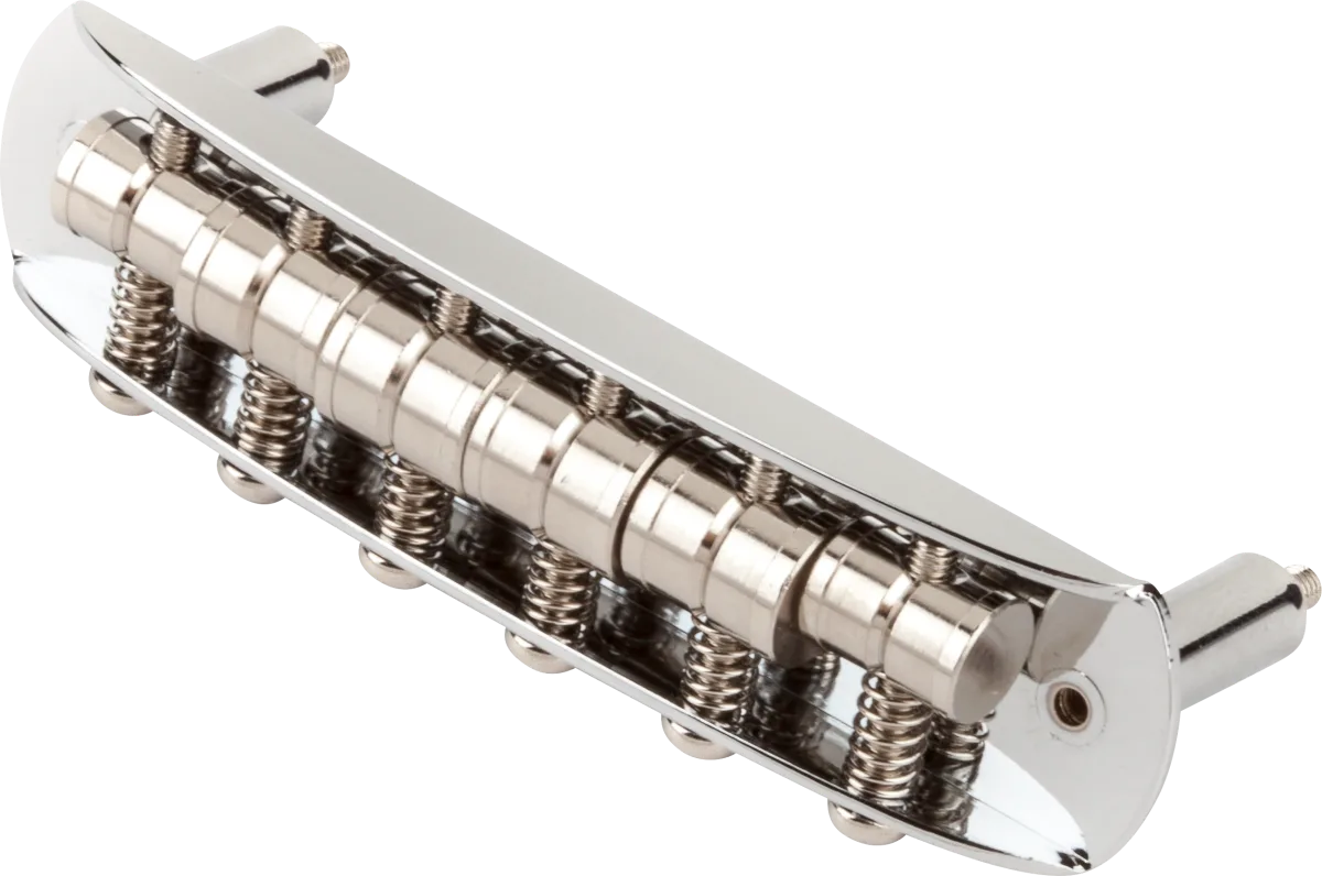 Fender Mustang Guitar Bridge Assembly (Japan) — Chrome · Ponti e componenti · R&D Sound Lugano