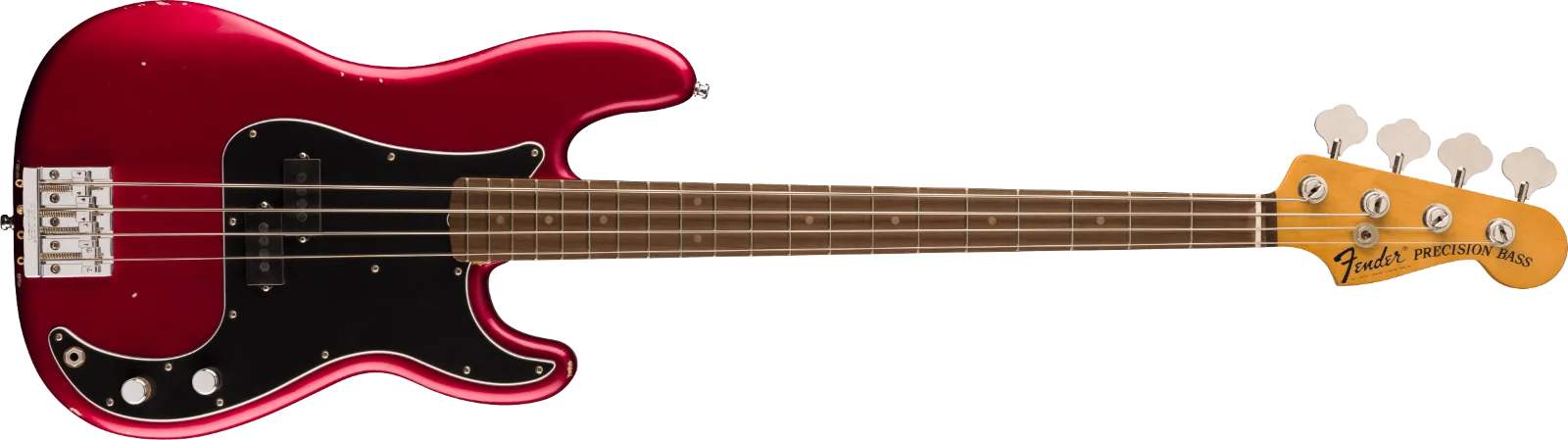Fender Nate Mendel P Bass — Rosewood Fingerboard, Candy Apple Red · Bassi elettrici · R&D Sound Lugano