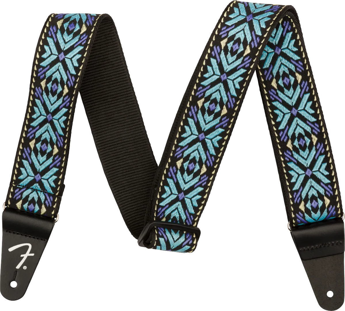 Fender Pasadena Woven Straps — Pasadena Woven Strap, Blue Snowflake, 2" · Tracolle e cinghie · R&D Sound Lugano
