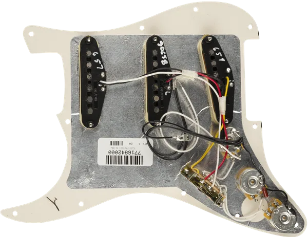 Fender Pre-Wired Strat Pickguard, Tex-Mex SSS — Tortoise Shell 11 Hole PG · Battipenna · R&D Sound Lugano