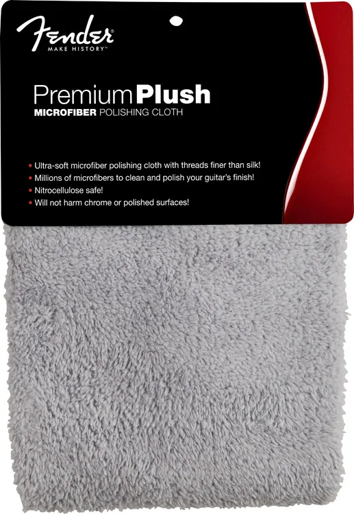 Fender Premium Plush Microfiber Polishing Cloth — Gray · Altri accessori · R&D Sound Lugano