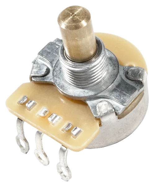 Fender Pure Vintage 1 Meg Solid Shaft Control — Pure Vintage 1 Meg Linear Solid Shaft Control with Mounting Hardware · Manopole e controlli · R&D Sound Lugano