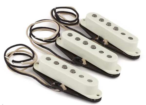Fender Pure Vintage '59 Strat Pickup Set — Vintage White (3) · Pickup e preamp · R&D Sound Lugano