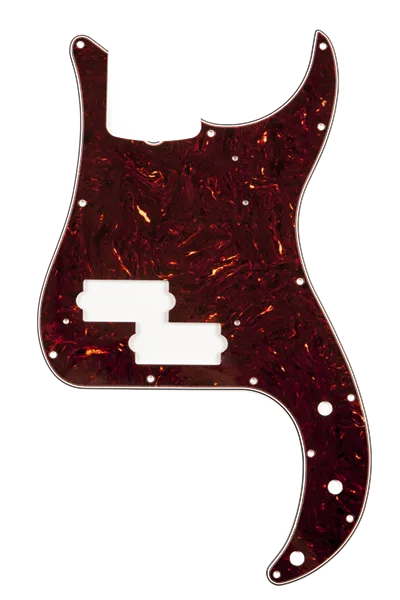 Fender Pure Vintage '63 Precision Bass Pickguard - Brown Shell — Pure Vintage Pickguard, '63 Precision Bass, 13-Hole Mount, Brown Shell, 3-Ply · Battipenna · R&D Sound Lugano