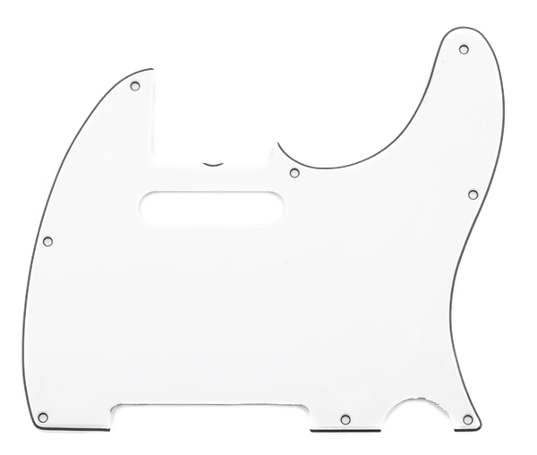 Fender Pure Vintage '64 Telecaster Pickguard — Pure Vintage Pickguard, Telecaster, 8-Hole Mount, Eggshell, 3-Ply · Battipenna · R&D Sound Lugano