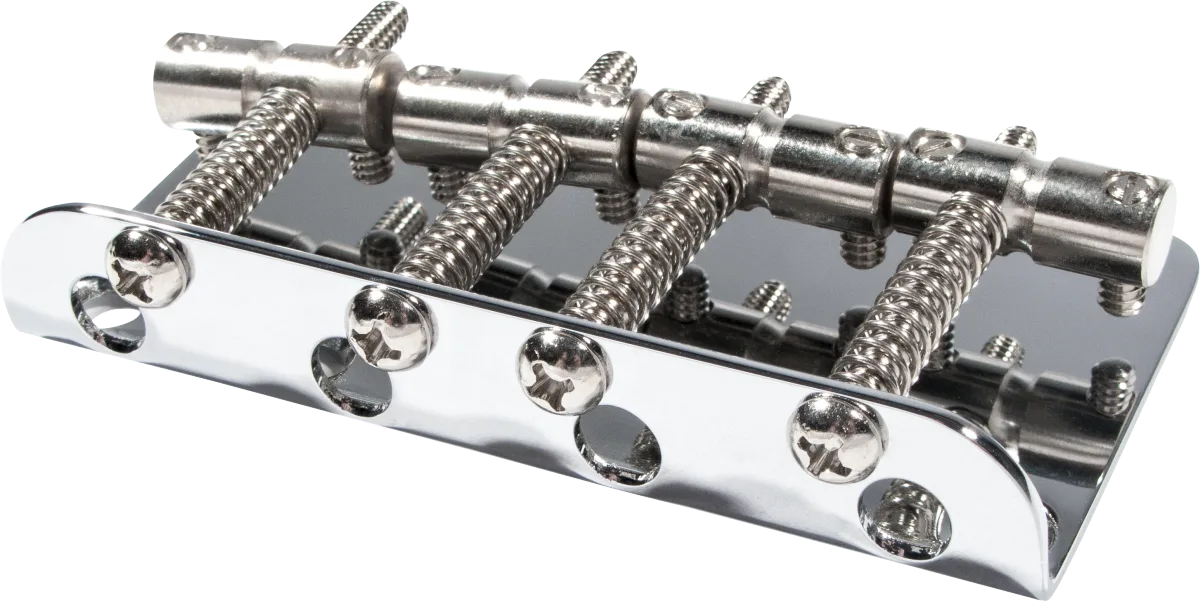 Fender Pure Vintage '70s Jazz Bass Bridge Assembly — Chrome · Ponti e componenti · R&D Sound Lugano