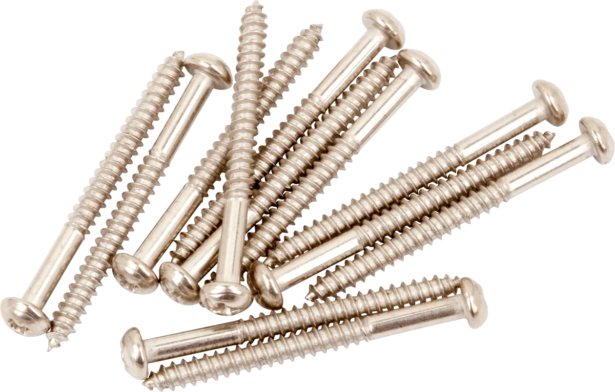 Fender Pure Vintage Bass Pickup Mounting Screws — 4 x 1 1/4", (12) · Pickup e preamp · R&D Sound Lugano