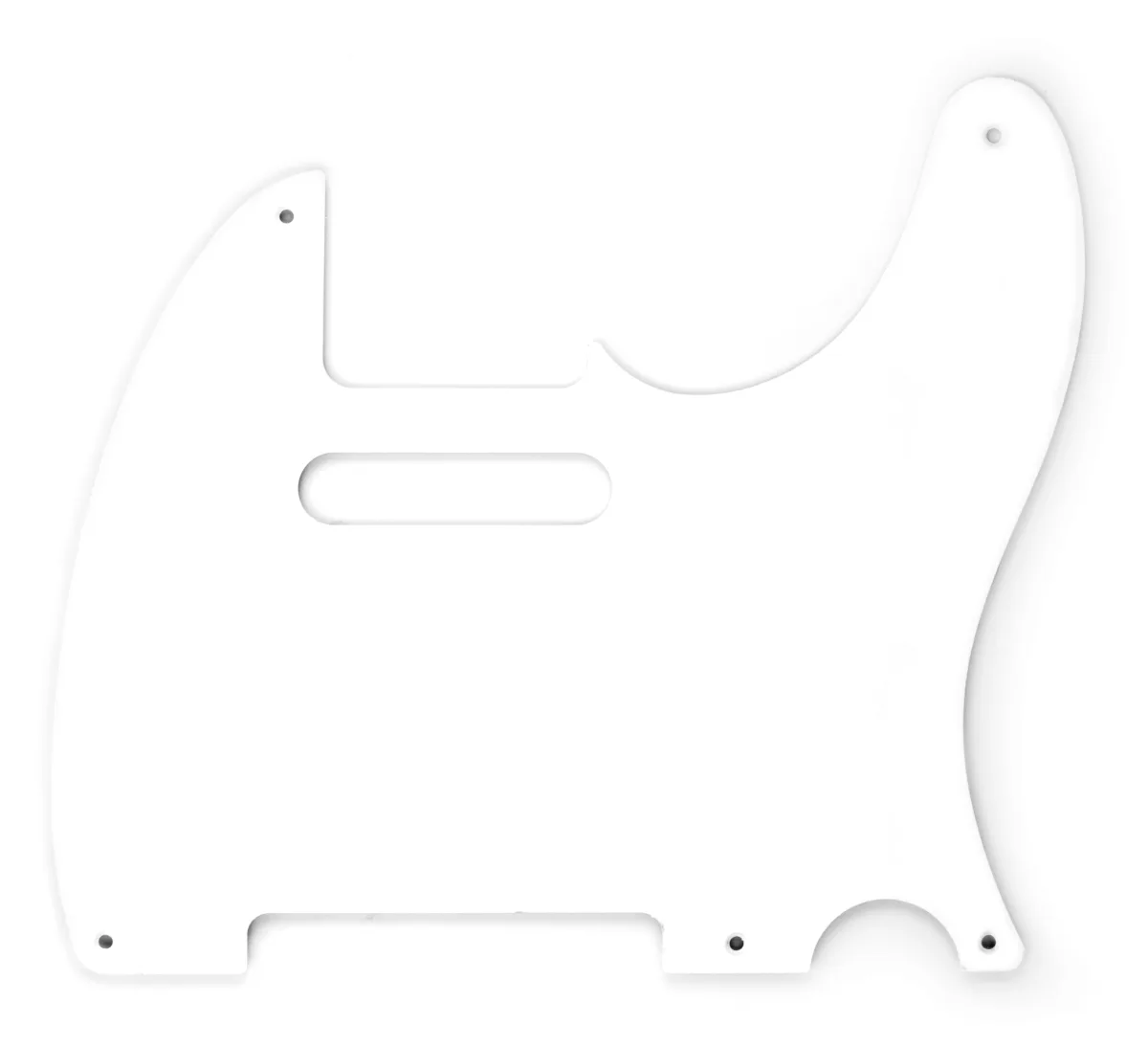 Fender Pure Vintage Five-Hole Mount Telecaster Pickguard, White — White, 1-Ply, 5-Hole Mount SS · Battipenna · R&D Sound Lugano