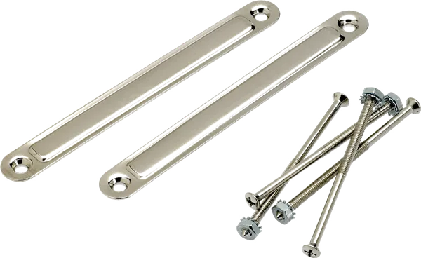 Fender Pure Vintage Large Chassis Straps — (2), Nickel · Ricambi per amplificatori · R&D Sound Lugano