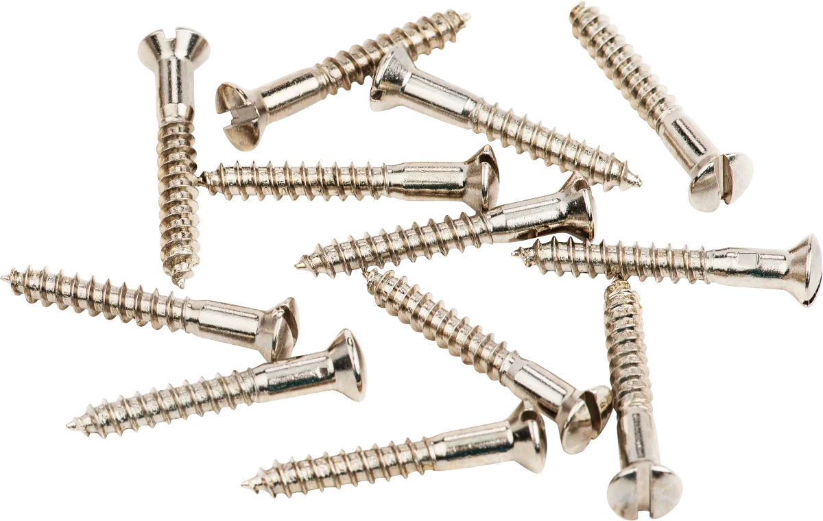 Fender Pure Vintage Slotted Telecaster Bridge-Strap Button Mounting Screws — Pure Vintage Slotted Telecaster Bridge/Strap Button Mounting Screws, Nickel (12) · Ponti e componenti · R&D Sound Lugano