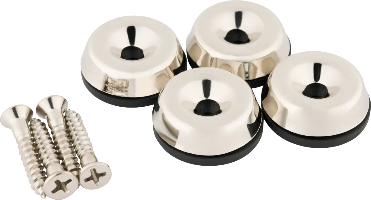 Fender Pure Vintage Sphinx Glides — (4), Nickel · Ricambi per amplificatori · R&D Sound Lugano