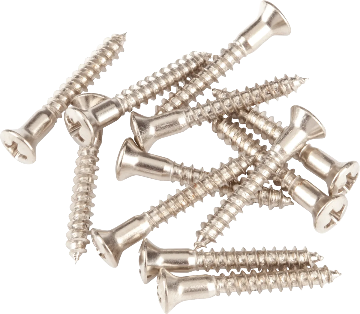Fender Pure Vintage Strap Button Mounting Screws — Nickel (12) · Viteria e fissaggi · R&D Sound Lugano