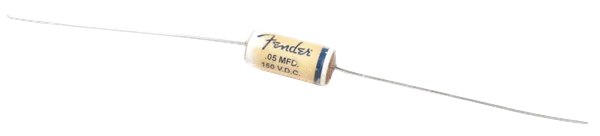 Fender Pure Vintage Wax Paper Capacitor- .05uf @ 150V — Pure Vintage Wax Paper Capacitor, .05uf @ 150V, Each · Manopole e controlli · R&D Sound Lugano