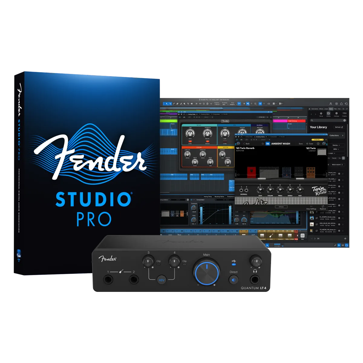 Fender Quantum LT 4 USB-C Audio Interface · Audio e recording · R&D Sound Lugano