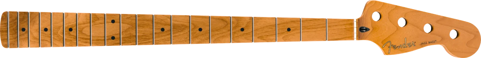 Fender Roasted Maple Jazz Bass Neck, 20 Medium Jumbo Frets, 9.5", Maple, C Shape · Manici · R&D Sound Lugano