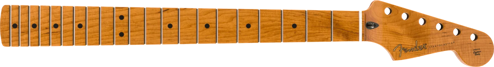 Fender Roasted Maple Stratocaster Neck, 21 Narrow Tall Frets, 9.5", C Shape — Roasted Maple Stratocaster Neck, 21 Narrow Tall Frets, 9.5", Maple, C Shape · Manici · R&D Sound Lugano