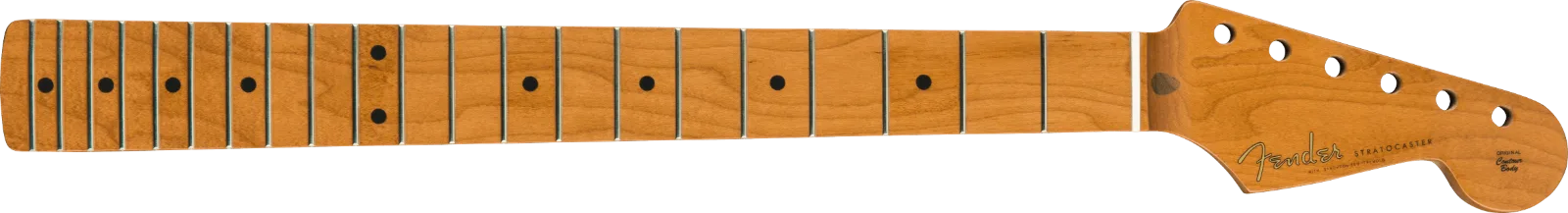 Fender Roasted Maple Vintera Mod 50's Stratocaster Neck, 21 Medium Jumbo Frets, 9.5", "V" Shape · Manici · R&D Sound Lugano