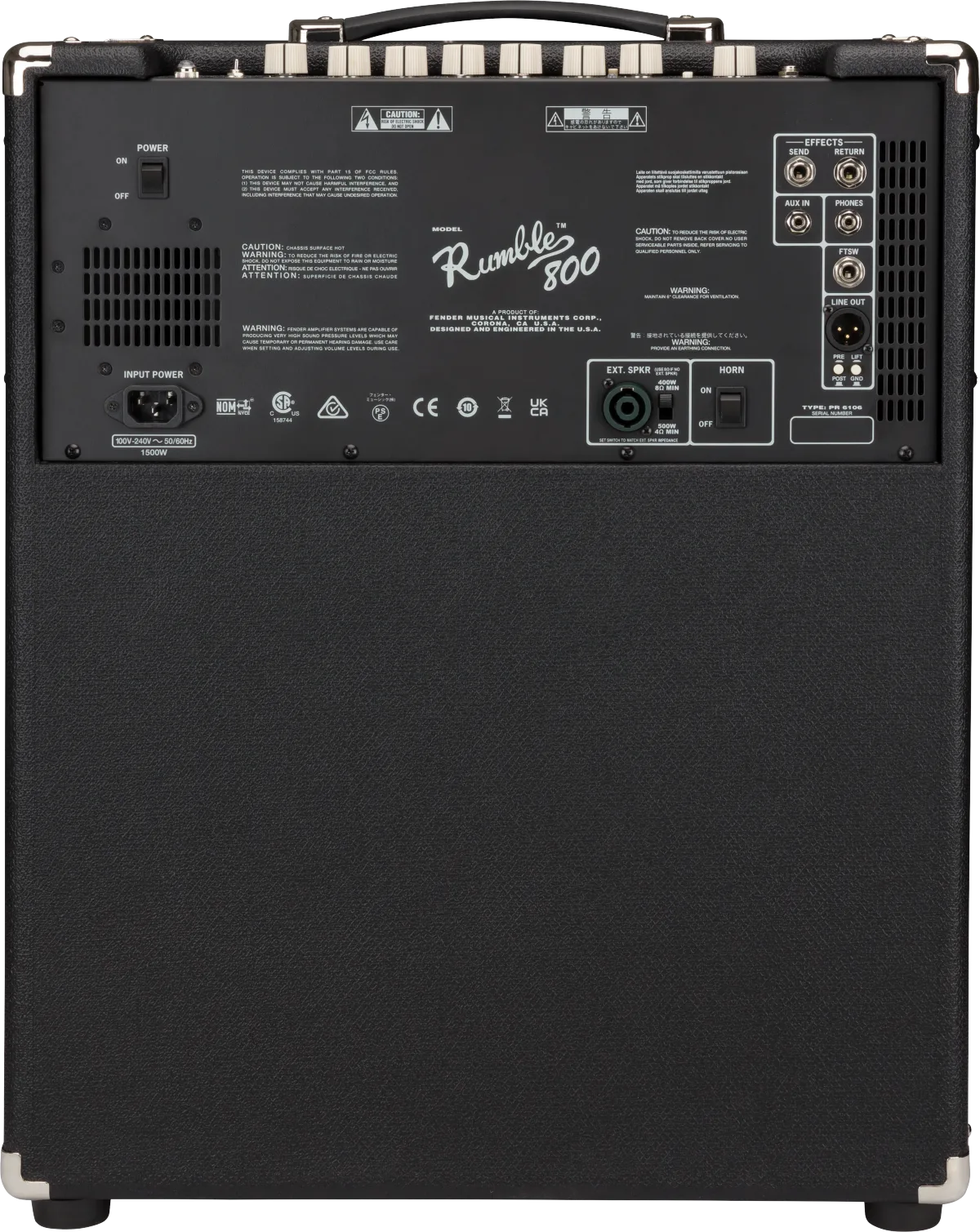 Fender Rumble 800 Combo — 230V EU · Amplificatori per basso · R&D Sound Lugano