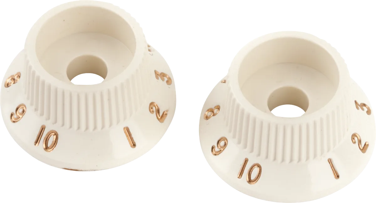 Fender S-1 Switch Stratocaster Knobs — Stratocaster S-1 Switch Knobs, Aged White · Manopole e controlli · R&D Sound Lugano