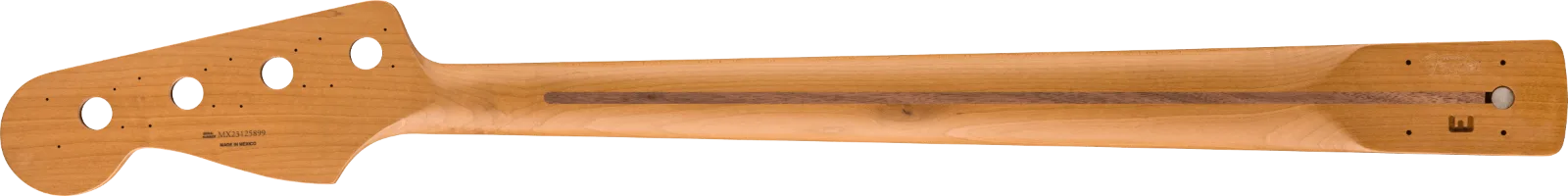 Fender Satin Roasted Maple Jazz Bass Neck, 20 Jumbo Frets, 12", Maple, Flat Oval Shape · Manici · R&D Sound Lugano