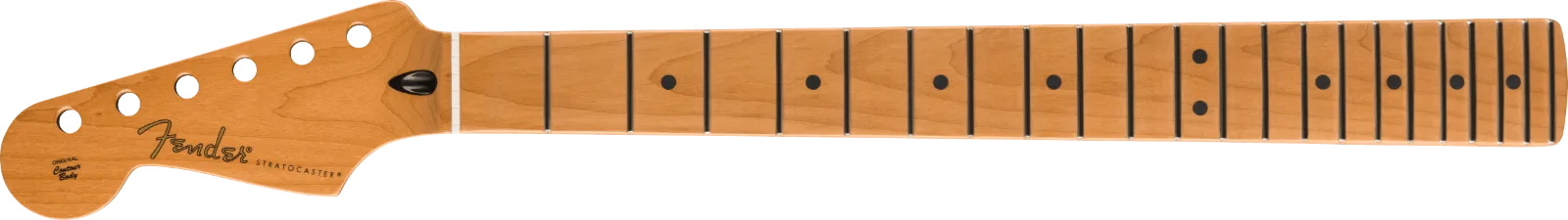 Fender Satin Roasted Maple Stratocaster LH Neck, 22 Jumbo Frets, 12", Maple, Flat Oval Shape · Manici · R&D Sound Lugano