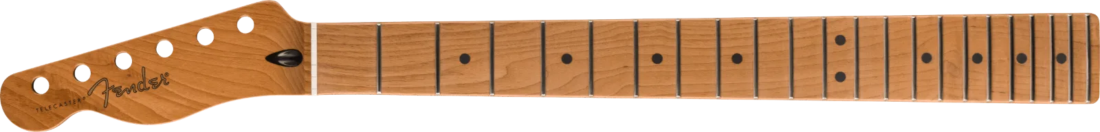 Fender Satin Roasted Maple Telecaster LH Neck, 22 Jumbo Frets, 12", Maple, Flat Oval Shape · Manici · R&D Sound Lugano
