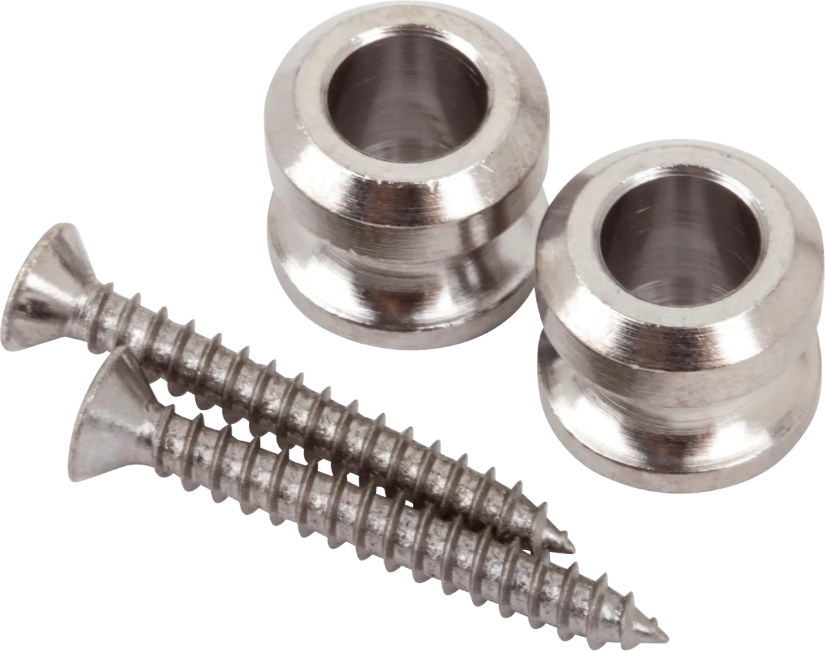 Fender Security Locking Strap Buttons (2) — Security Locking Strap Buttons, Nickel (2) · Altri ricambi · R&D Sound Lugano