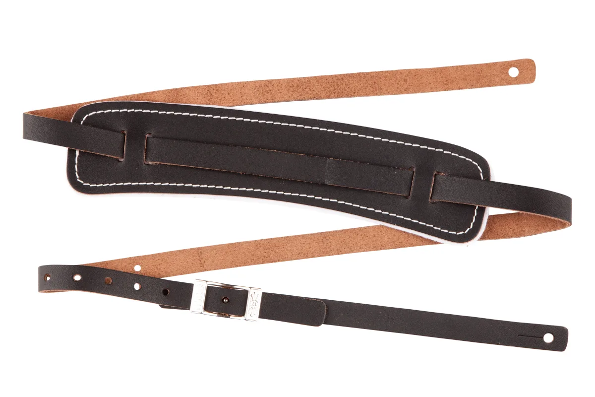 Fender Standard Vintage Strap — Black, Leather · Tracolle e cinghie · R&D Sound Lugano
