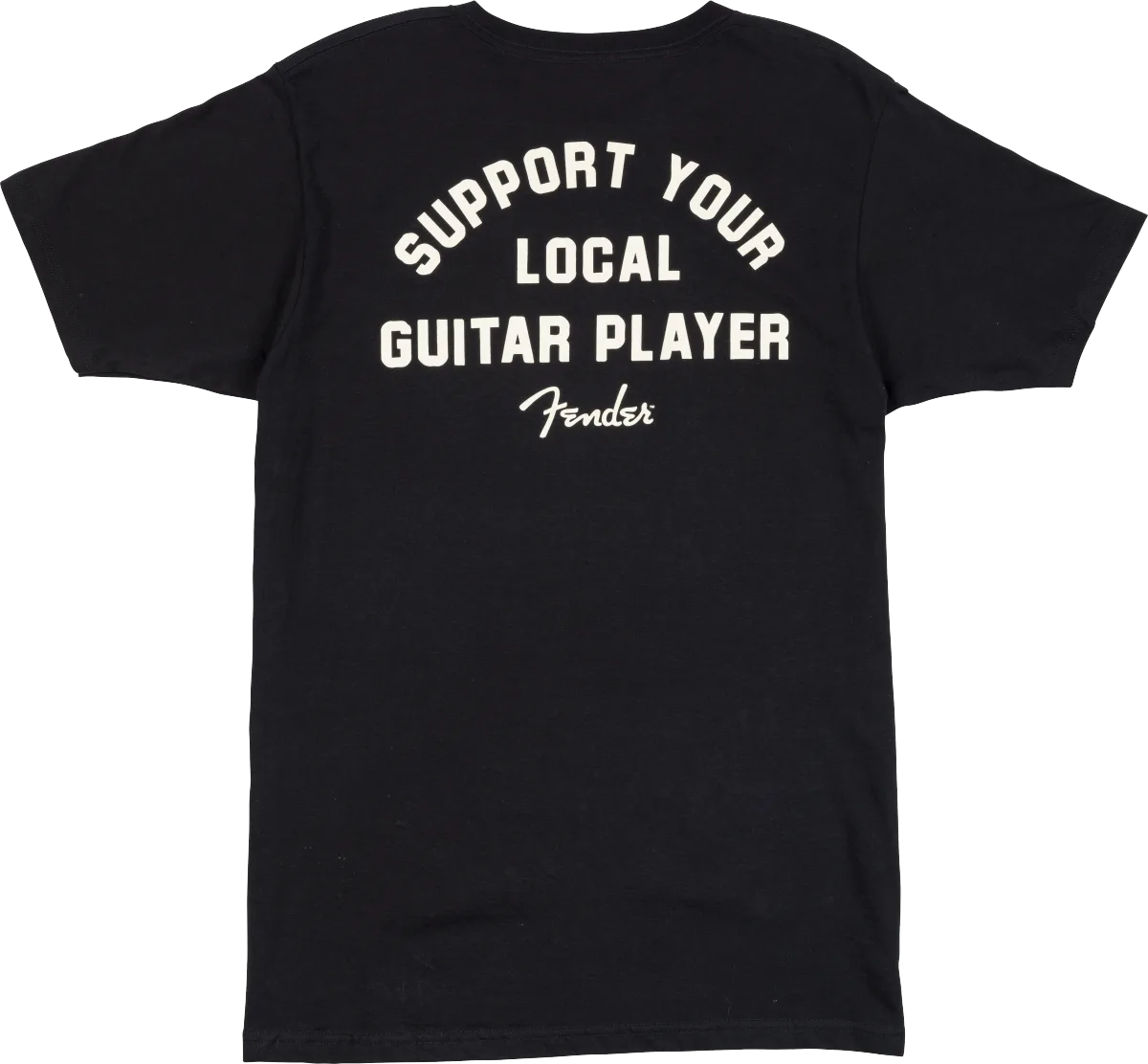 Fender Support Your Local Guitar Player Tee — Black, S · Abbigliamento · R&D Sound Lugano