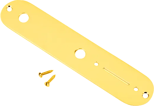 Fender Telecaster Control Plates — Vintage Telecaster Control Plate, 2-Hole (Chrome) · Manopole e controlli · R&D Sound Lugano