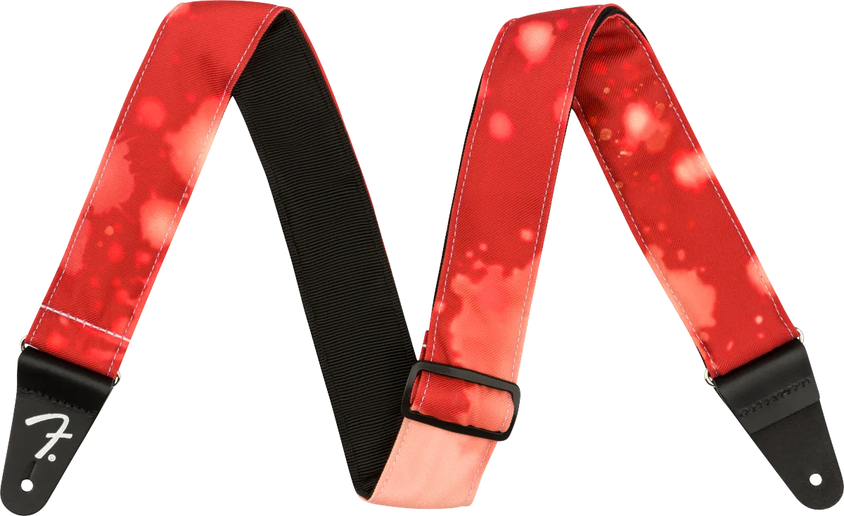 Fender Tie Dye Acid Wash Straps — Tie Dye Acid Wash Strap, Red, 2" · Tracolle e cinghie · R&D Sound Lugano